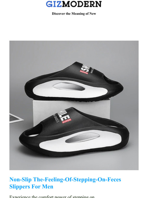 Popular This Week: Non-Slip The-Feeling-Of-Stepping-On-Feces Slippers and Mini Silent Hanging Neck Fan