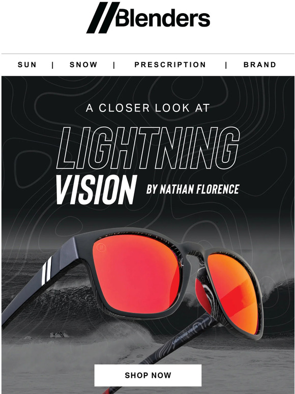 Blenders Eyewear NOW AVAILABLE // Nathan Florence ‘Lightning Vision