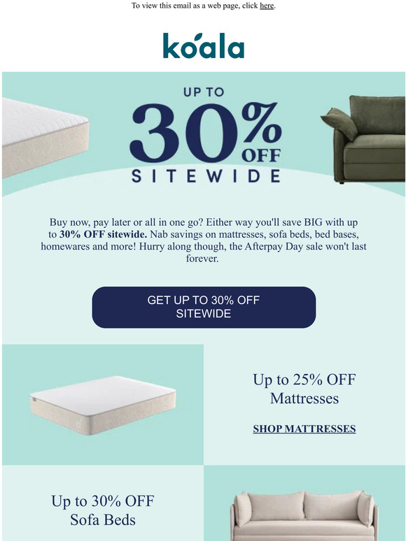 💸 Up to 30% OFF | Afterpay Day Sale on now