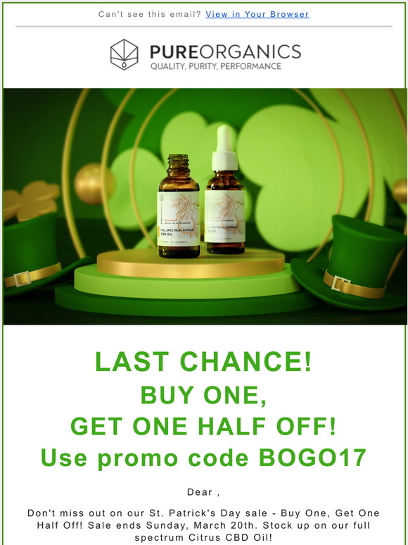 Last Chance - St. Patrick's Day Sale Ends Sunday!