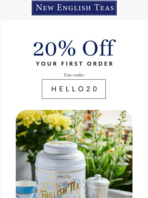 20% Off Your First Order