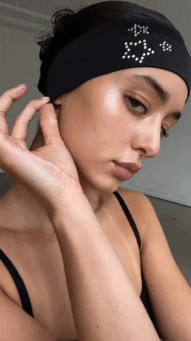 star headband in noir