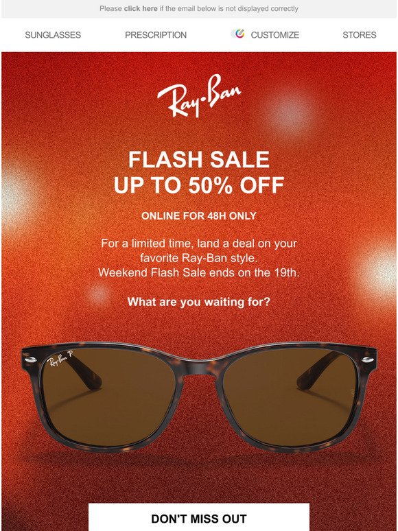 Ray-Ban: Not sure what to give? Get a virtual gift card in 24h! | Milled