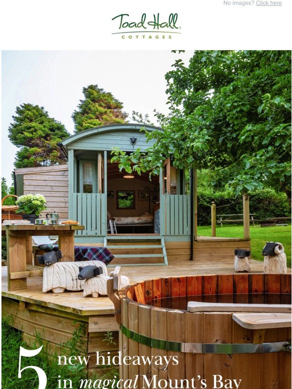 Shepherd's huts, hot tubs and log cabins