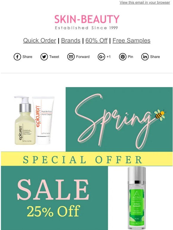 25% Off Spring Sale Offer Starts Now!
