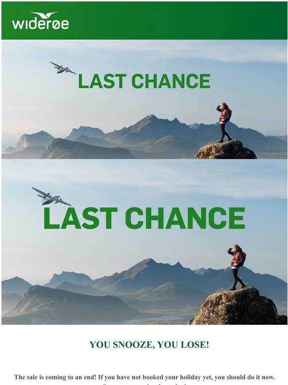Last chance! ✈ | Few hours left ⏳