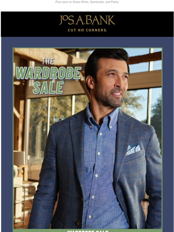 Jos. A. Bank Spring Wardrobe Sale ends tonight! Milled