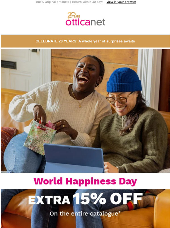 Happiness is... 15% Off discount for you!