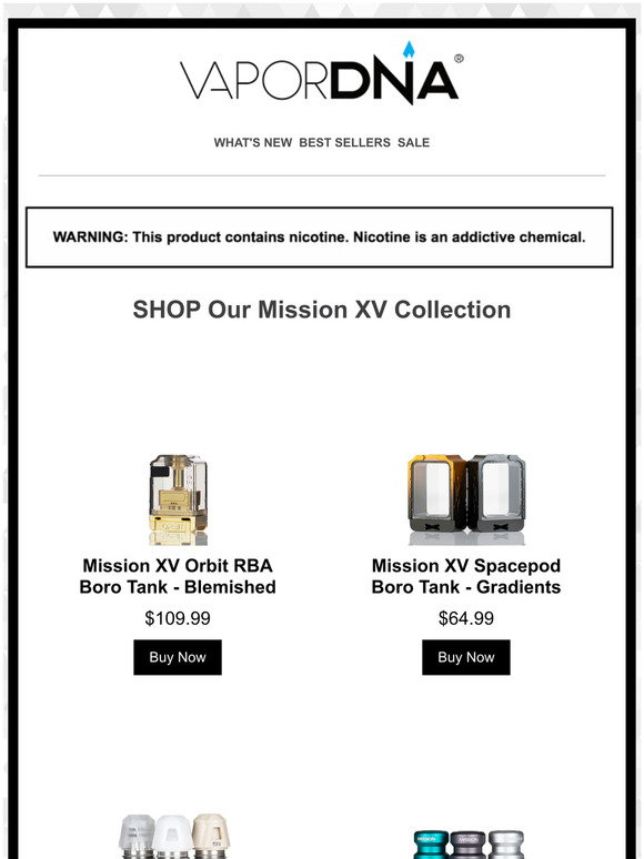 VAPORDNA: Low Stock Alert! Mission XV Orbit RBA Tank is running out ...