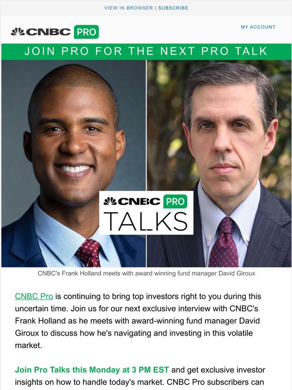 You don't want to miss the next Pro Talk! Join today.