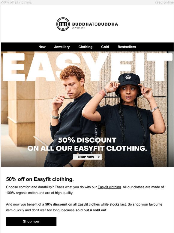 50% off all Easyfit clothing 😍