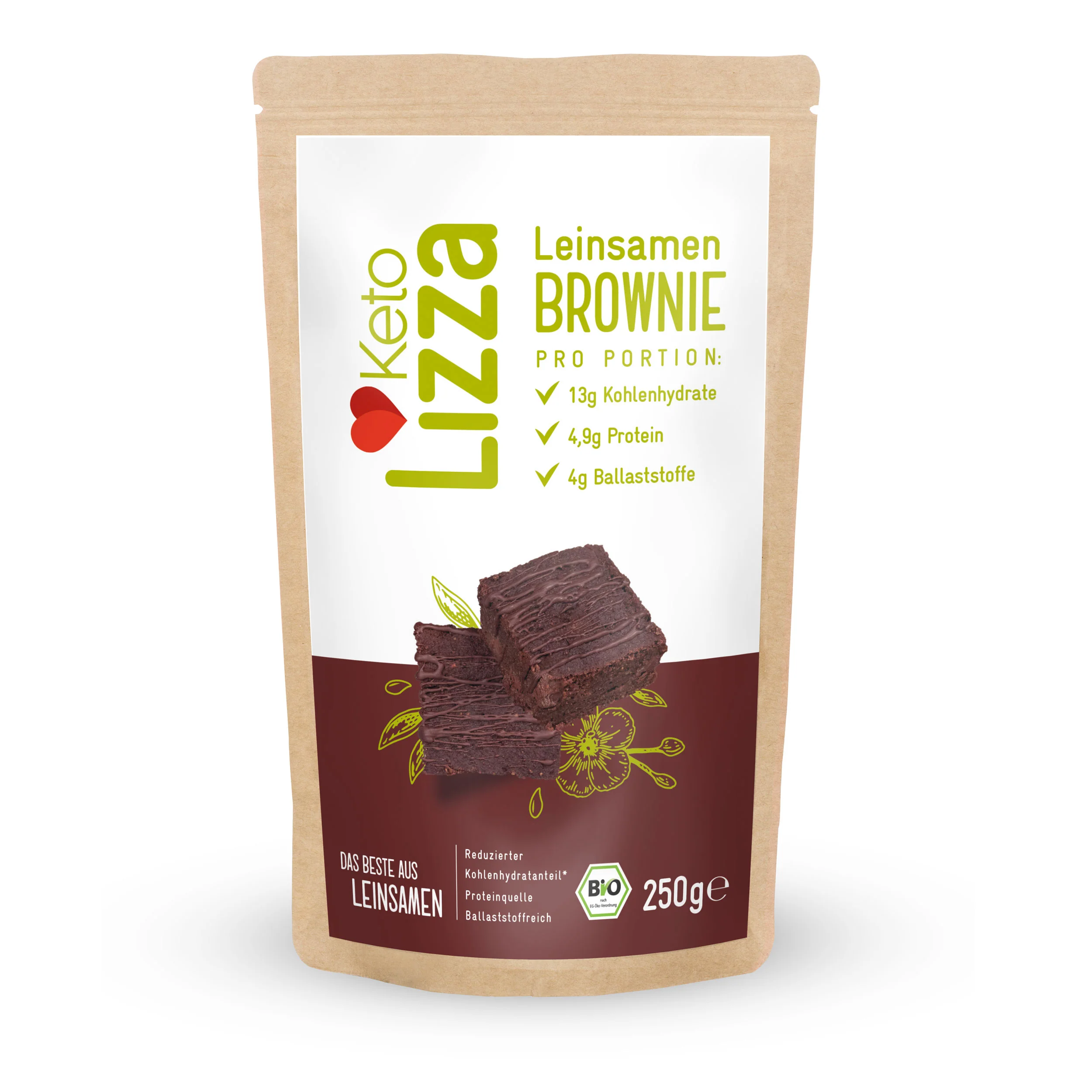 Image of Leinsamen Brownie Backmischung