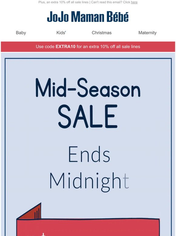 Quick! Mid-Season Sale ENDS MIDNIGHT! ⏰
