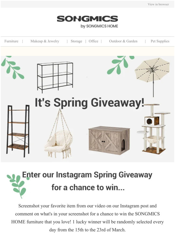 Ready to win your favorite thing from us for free?