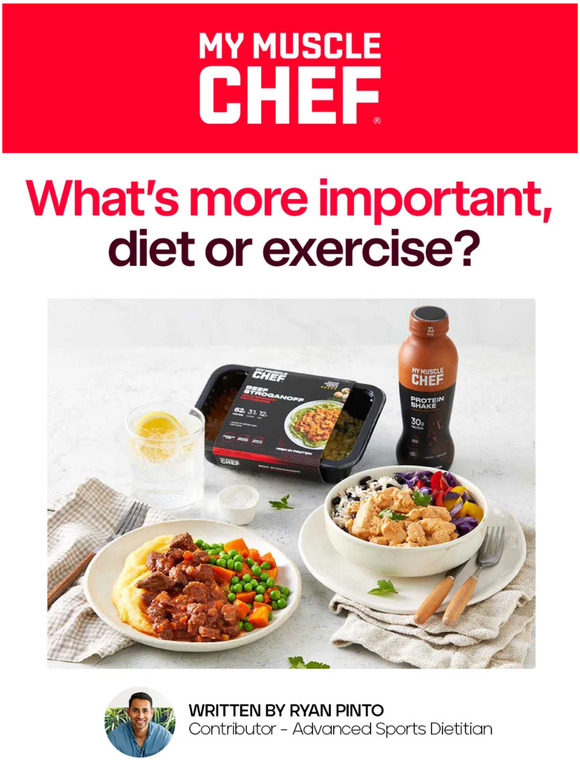 My Muscle Chef Diet vs Exercise 🍽️ 🏋️ Milled