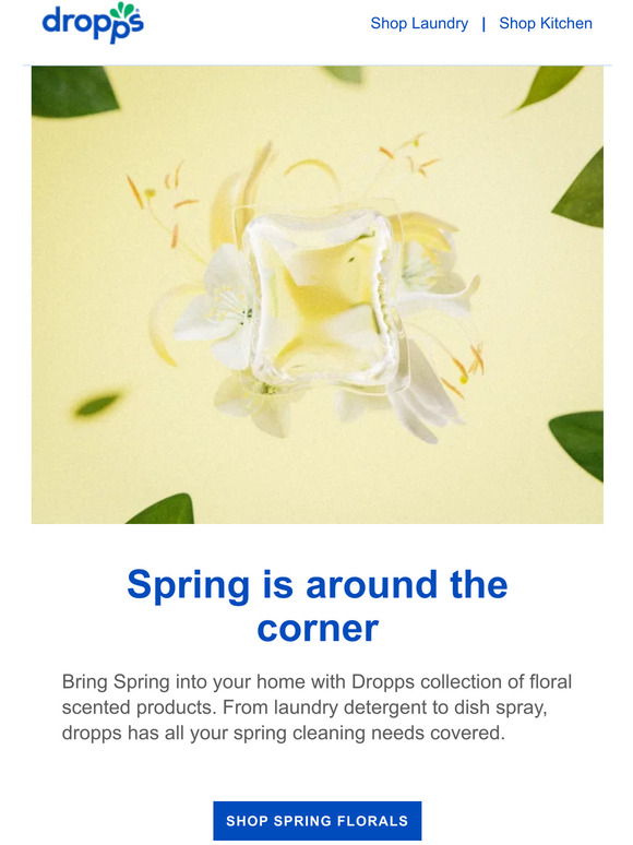dropps Florals? For spring? Groundbreaking. Milled