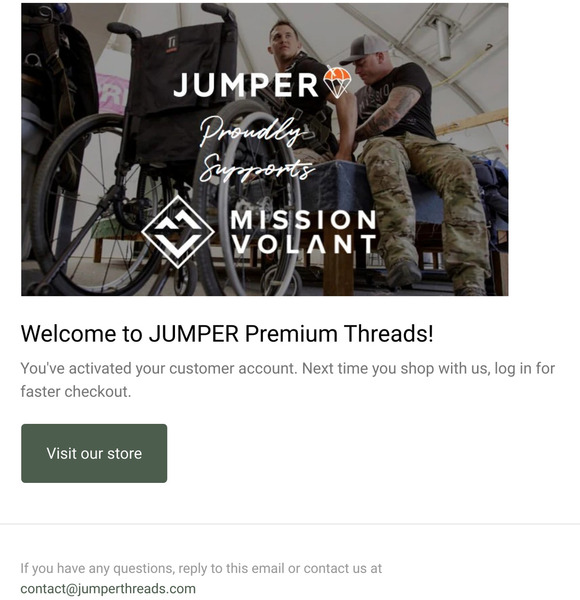 Customer account confirmation