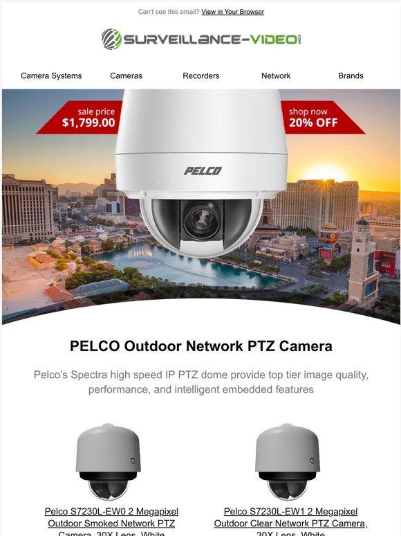 🚨 Pelco PTZ  Camera Price Drop  [20% OFF] 🚨