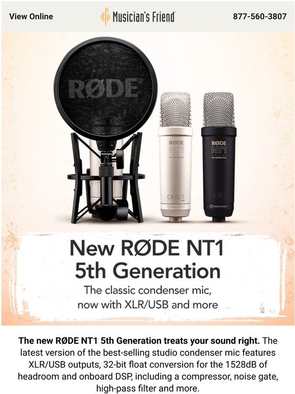 New from RØDE: The NT1 5th Generation