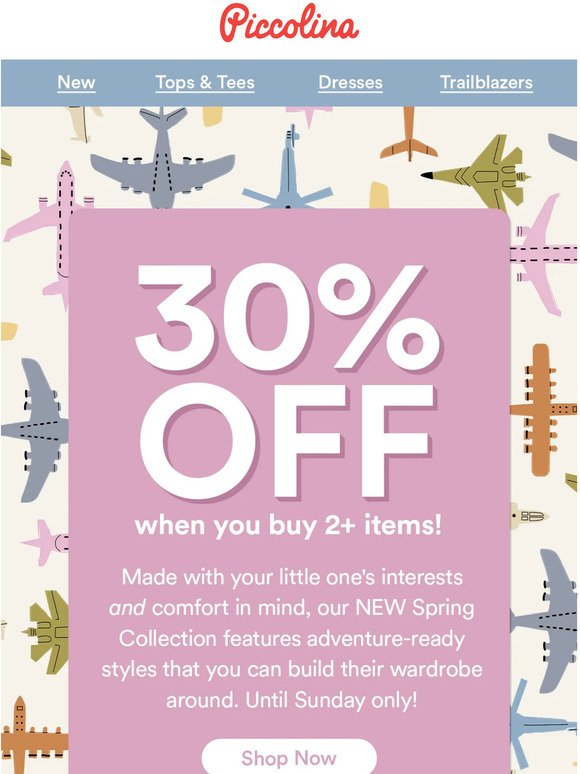 30% off when you buy 2+ items!
