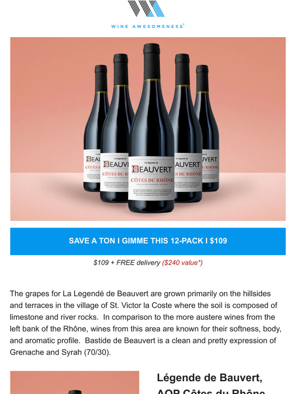 côtes du rhône = french 🍷 win... $109 cases
