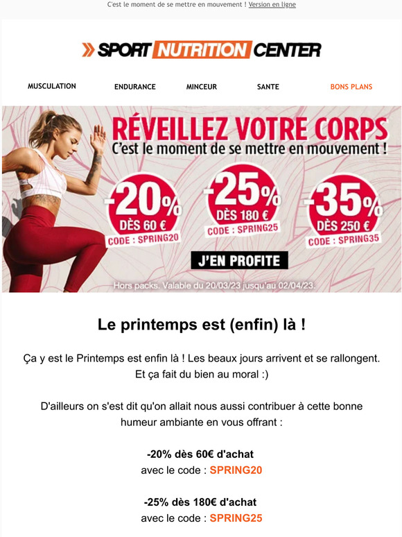 [JUSQU'A -35%] Début du printemps 👊
