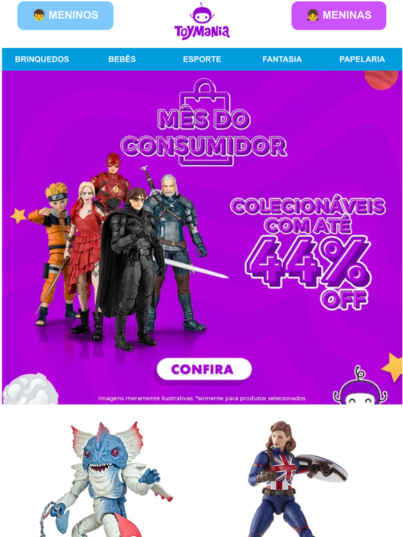 Imperdível! Colecionáveis com até 44%OFF 😱