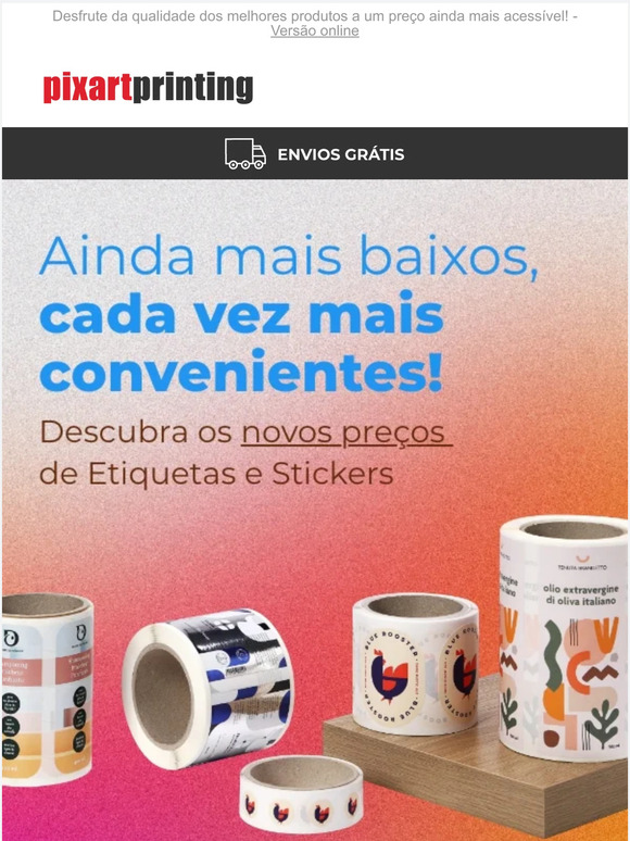 Autocolantes e stickers por um preço nunca antes visto! Aproveite!