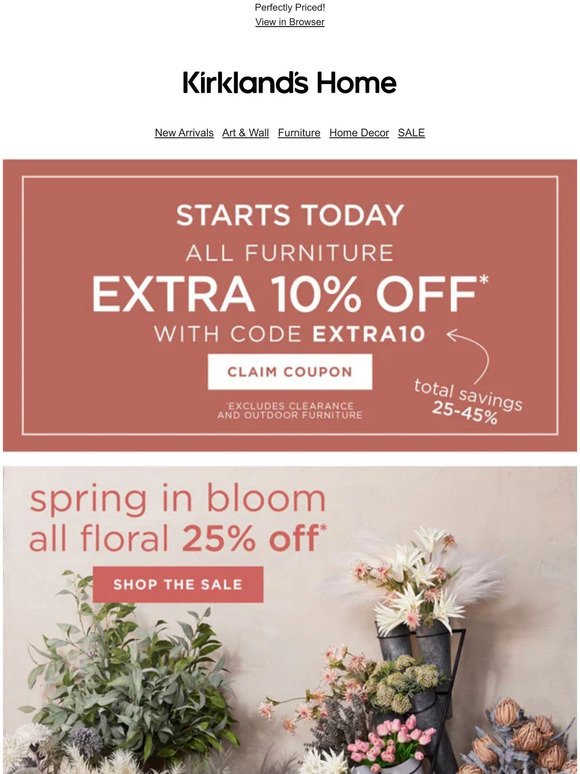 💐 Welcome Spring: Blooms for Every Room From $5.24 + Special Coupon Inside!