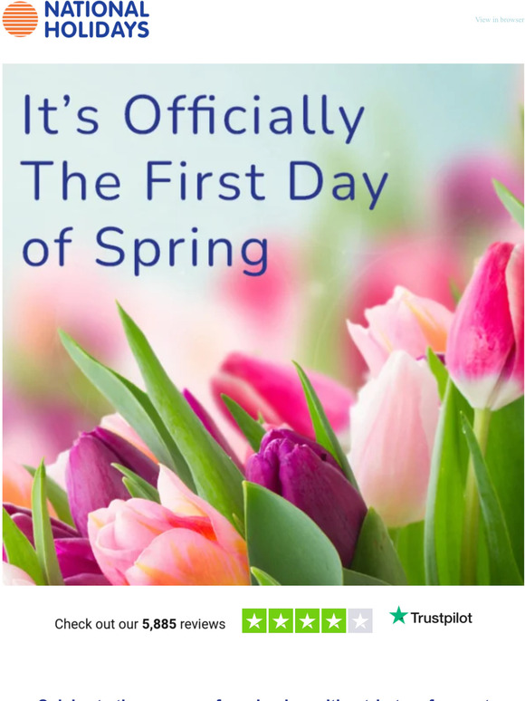 National Holidays: It's officially the first day of Spring | Milled