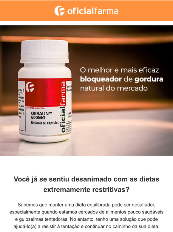 Sinta menos fome entre as refeições com Okralin