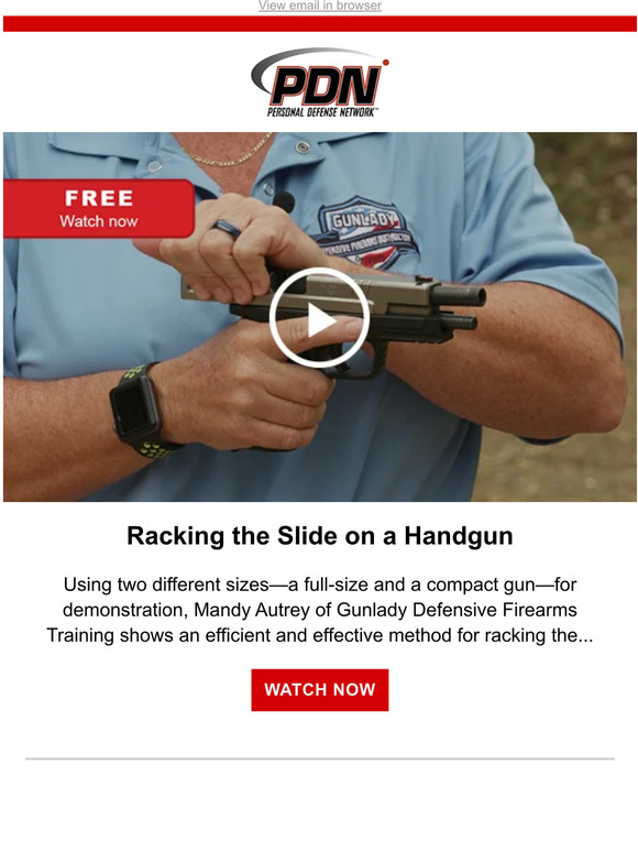 TN Marketing, LLC Racking the Slide on a Handgun Milled