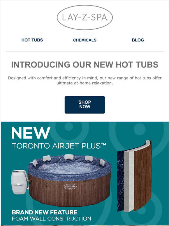 LayZSpa EXCLUSIVE ACCESS Introducing Our Three New Hot Tubs Milled