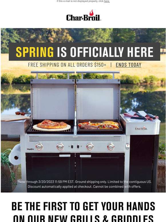 Char Broil Transform your outdoor space 15 OFF with code