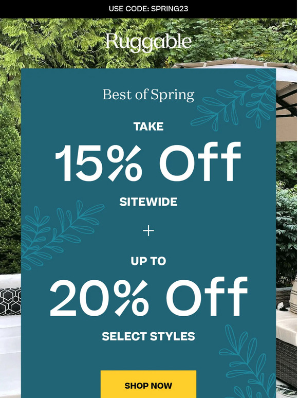 Ruggable Get Ready For Spring With 1520 Off Milled