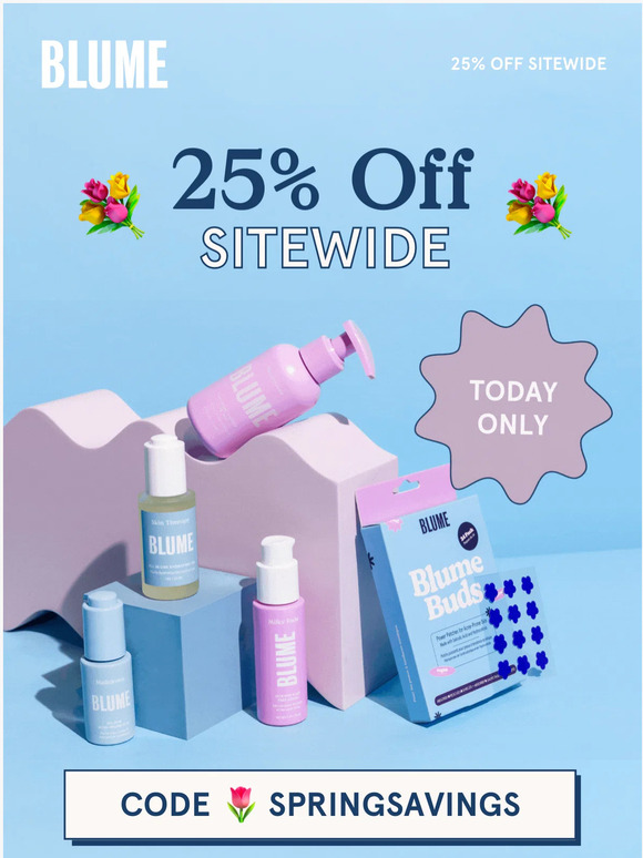 It's SPRING! take 25% off 🌷