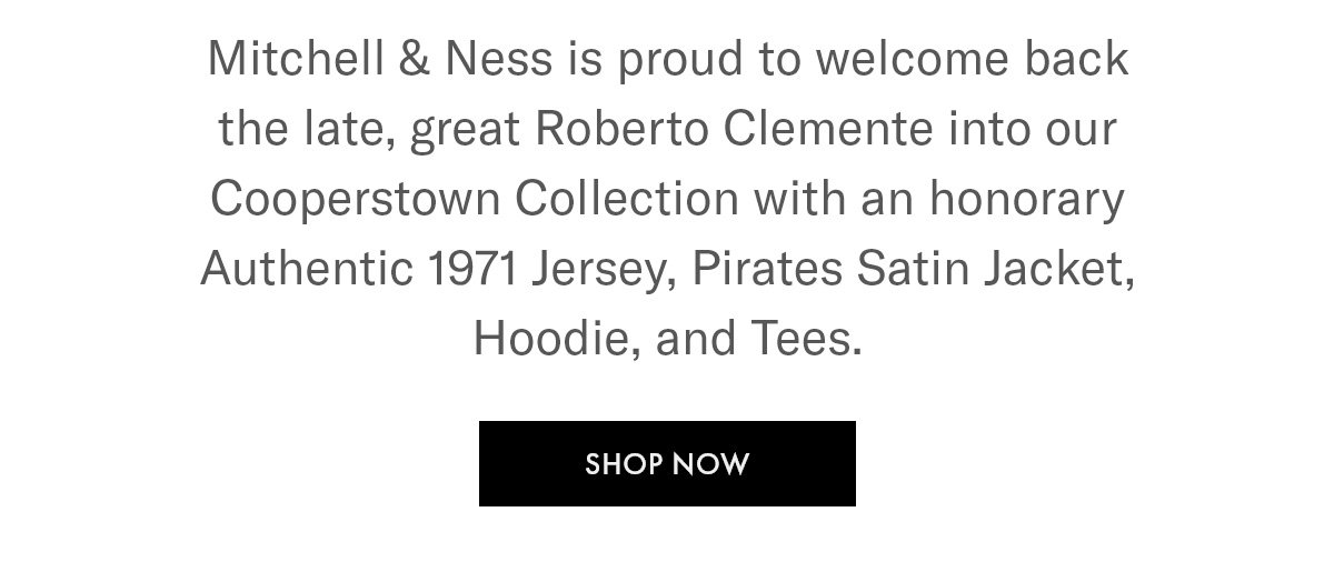This original run Mitchell & Ness Roberto Clemente Jersey from the