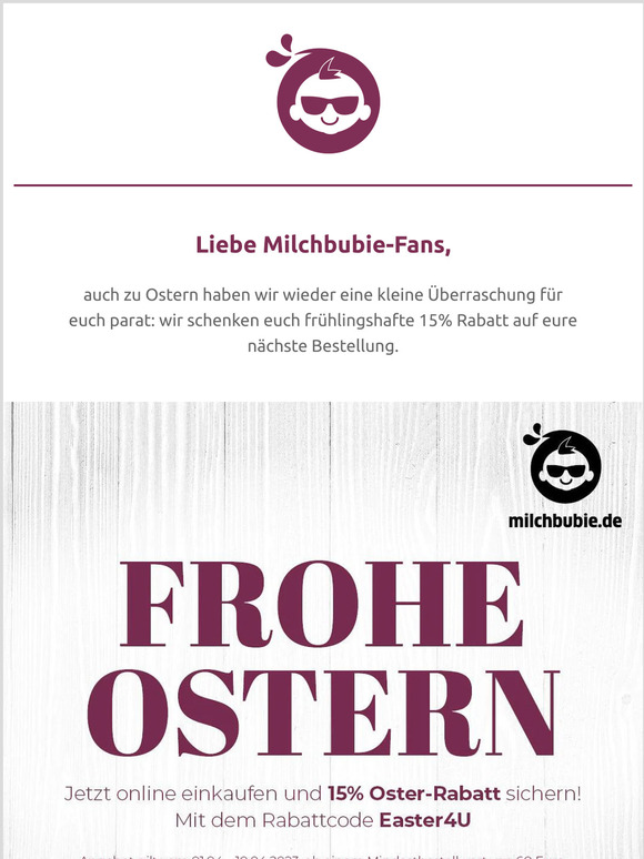 Milchbubie wünscht frohe Ostern!