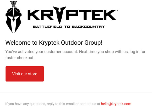 Customer account confirmation