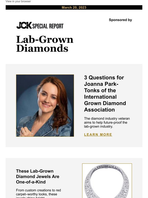 3 Questions for Joanna Park-Tonks of the International Grown Diamond Association
