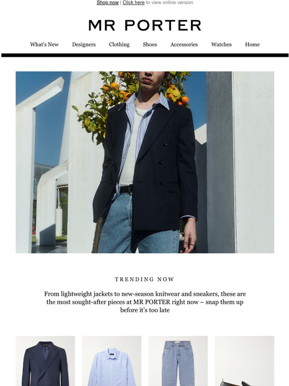 Mr Porter: Here Comes The Sun… 