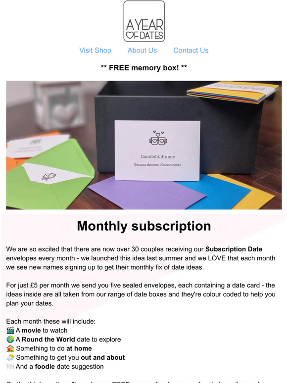 Subscription dates
