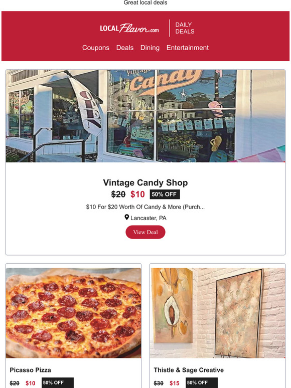 Save 50% Off at Vintage Candy Shop