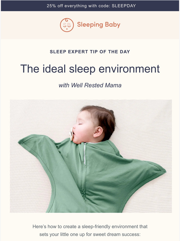 Sleeping Baby How to create the ideal baby sleep environment Milled