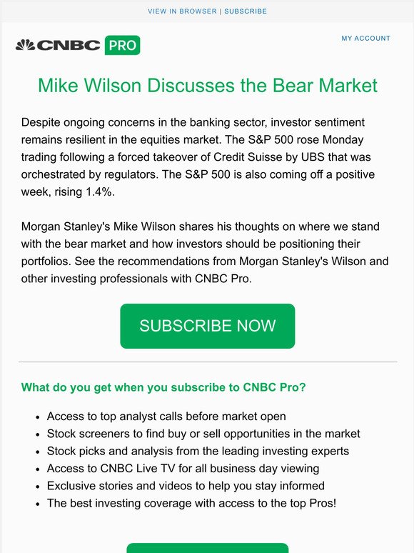 Is this the beginning of the end of the bear market? Morgan Stanley's Mike Wilson weighs in.