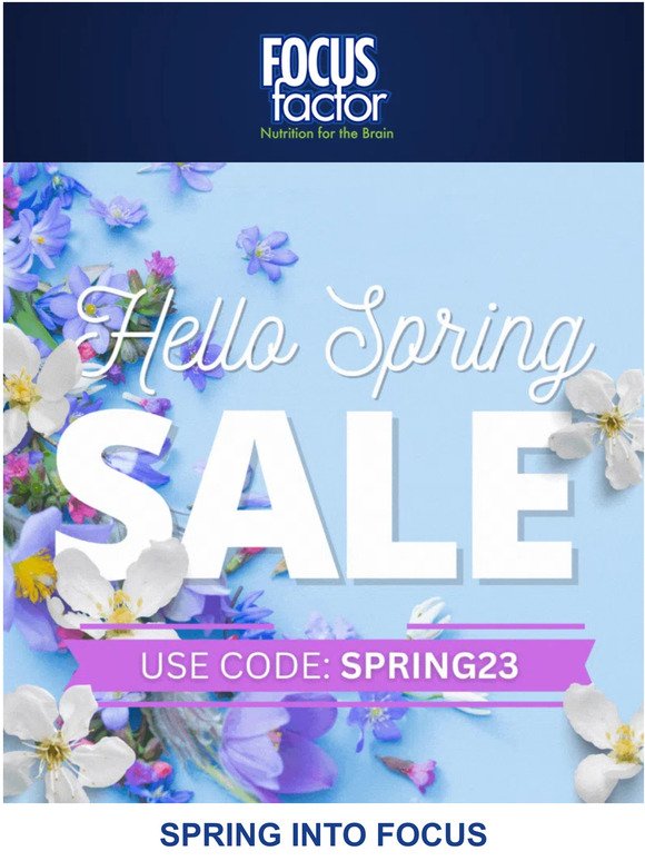 The Spring Into Focus Sale Starts NOW🌷