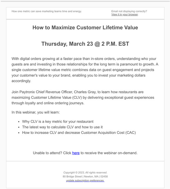 [Webinar] Maximize Customer Lifetime Value for your Restaurant