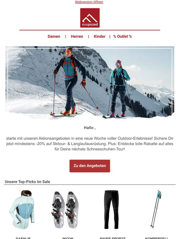 Aktionsangebote für Dein Outdoor-Abenteuer