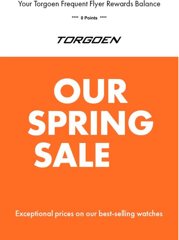 Spring Sale: Shop Torgoen Bestselling Watches