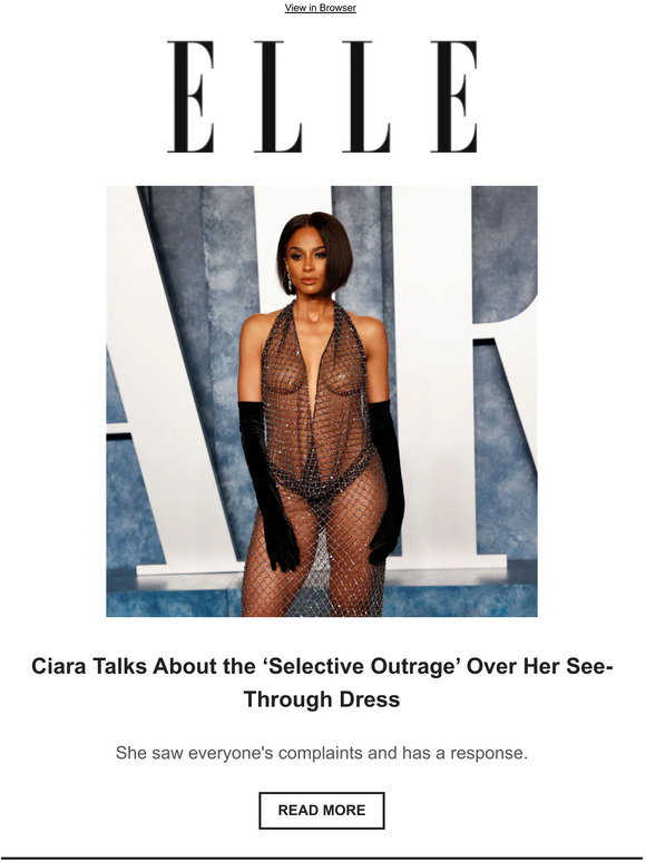 Elle Ciara Talks About The Selective Outrage Over Her See Through Dress Milled